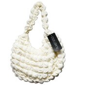 Wholesale - IVORY QUILTED HOBO HANDBAG WITH TOP C/P 12